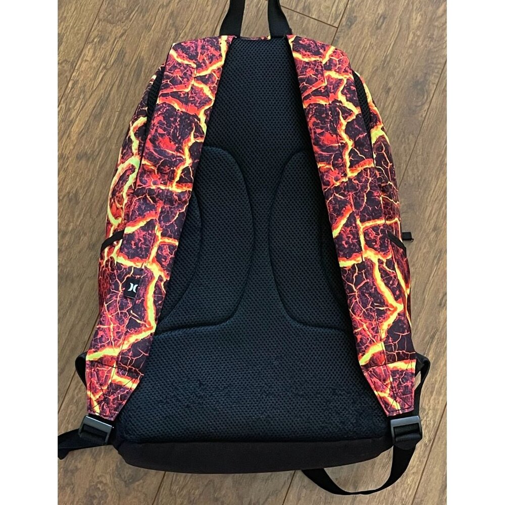 Hurley Lava Graphic Backpack Rucksack School Bag Skater Daypack Surfing Work Bag - Picture 2 of 6